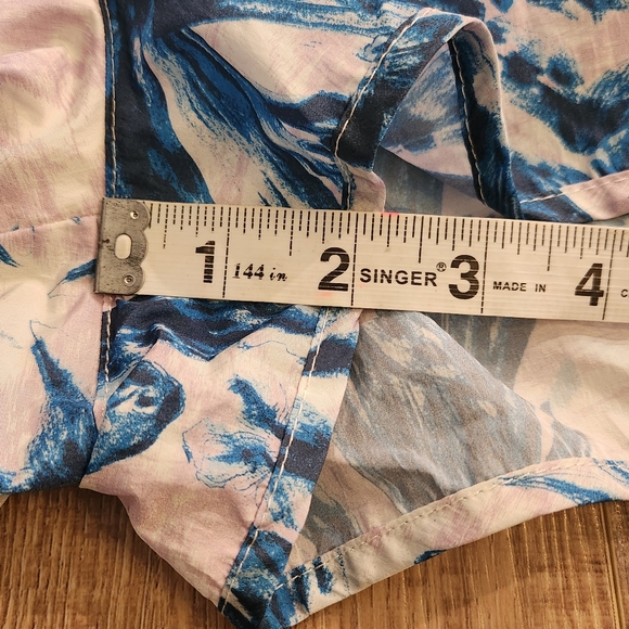 Free People Movement The Way Home Running Shorts Medium Blue Floral Tropical - Picture 6 of 10